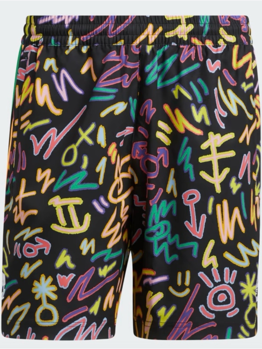 adidas Love Unites Doodle Print Woven Shorts (Gender Neutral)